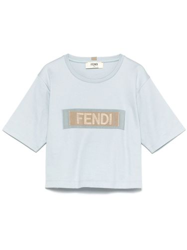 FENDI - Logo Cropped T-shirt - Fendi - Modalova