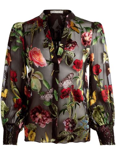 Sheila Silk Blend Blouse - Alice+Olivia - Modalova