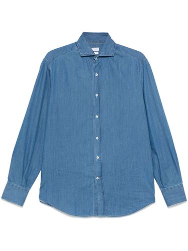 Denim Cotton Shirt - Brunello Cucinelli - Modalova