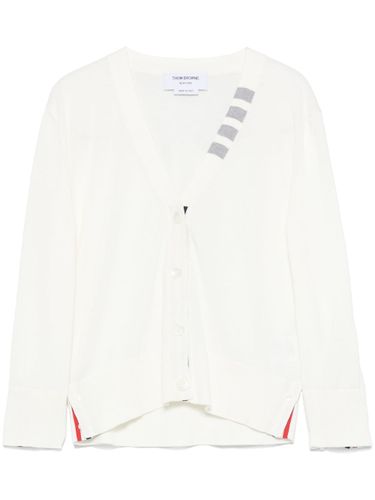 THOM BROWNE - 4bar Cotton Cardigan - Thom Browne - Modalova