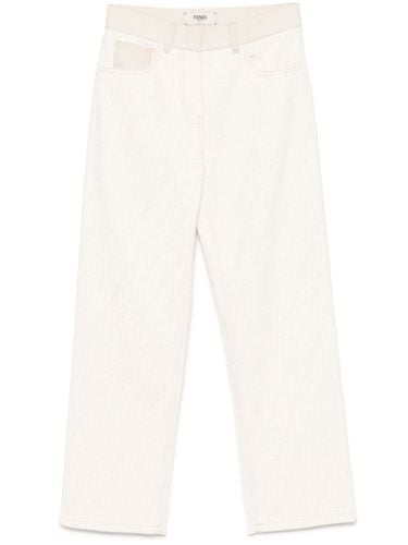 FENDI - Cotton Slim Trousers - Fendi - Modalova