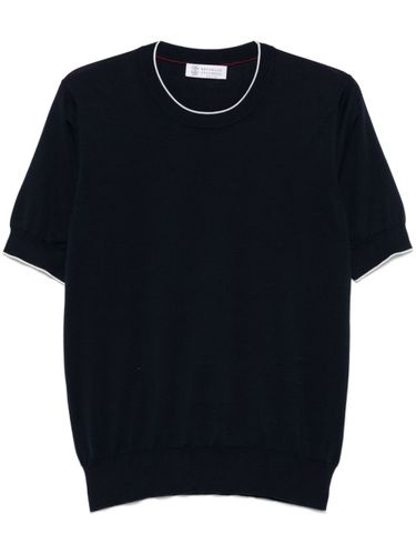 Knitted Cotton T-shirt - Brunello Cucinelli - Modalova