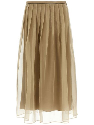 Silk Long Skirt - Brunello Cucinelli - Modalova