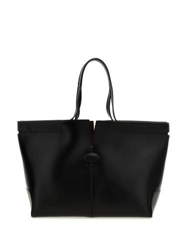 Di Bag Folio Small Leather Tote Bag - Tod's - Modalova