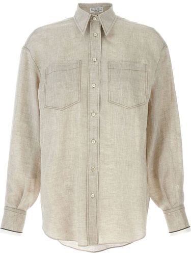 BRUNELLO CUCINELLI - Linen Shirt - Brunello Cucinelli - Modalova