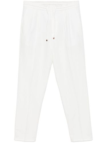 Linen Blend Drawstring Trousers - Brunello Cucinelli - Modalova