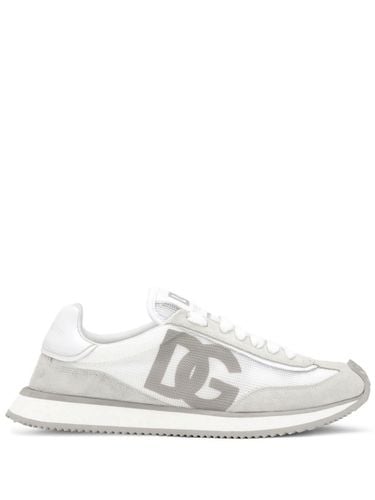 Dg Cushion Leather Sneakers - Dolce & Gabbana - Modalova