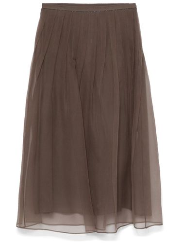 Silk Long Skirt - Brunello Cucinelli - Modalova