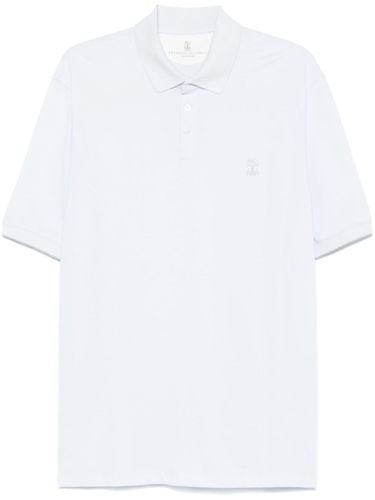 Logo Cotton Polo Shirt - Brunello Cucinelli - Modalova