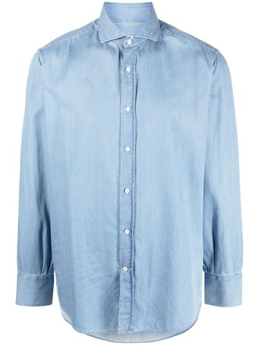 Denim Cotton Shirt - Brunello Cucinelli - Modalova