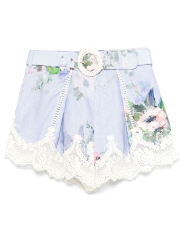 Everley Printed Linen Shorts - Zimmermann - Modalova