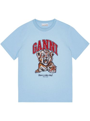 Tiger Organic Cotton T-shirt - Ganni - Modalova