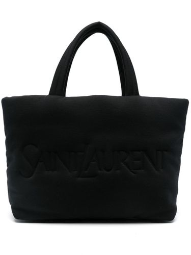 Logo Cotton Tote Bag - Saint Laurent - Modalova