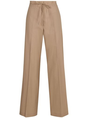 PAROSH - Cotton Wide-leg Trousers - Parosh - Modalova