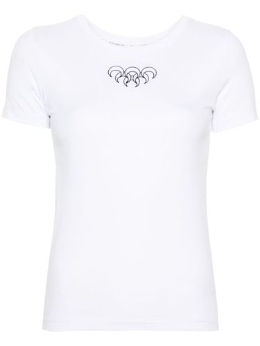 MARINE SERRE - Logo Cotton T-shirt - Marine Serre - Modalova