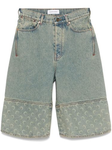 Moon Denim Bermuda Shorts - Marine Serre - Modalova