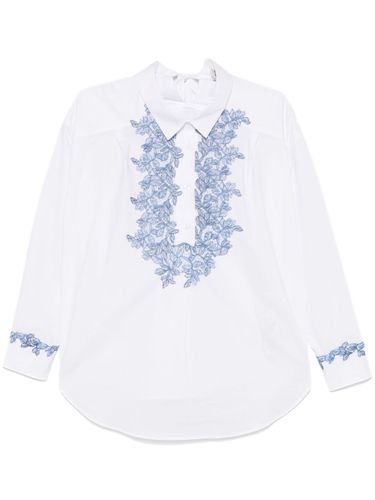 ERMANNO - Cotton Embroidered Blouse - Ermanno - Modalova