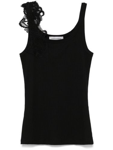 ERMANNO - Lace Detail Tank Top - Ermanno - Modalova