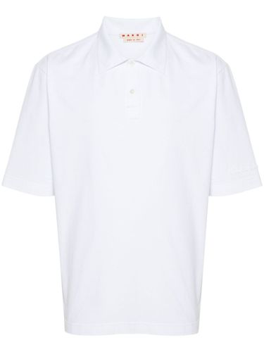 MARNI - Logo Cotton Polo Shirt - Marni - Modalova