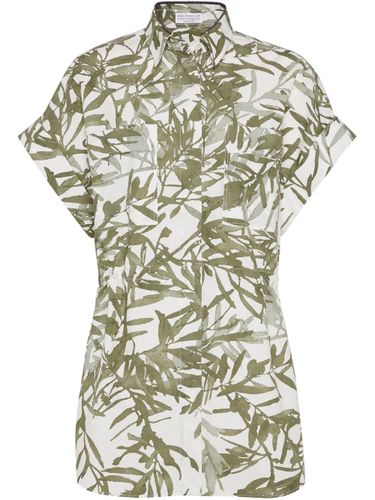 Cotton Printed Shirt - Brunello Cucinelli - Modalova