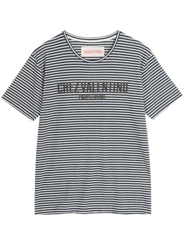 Chez Cotton And Linen T-shirt - Valentino - Modalova