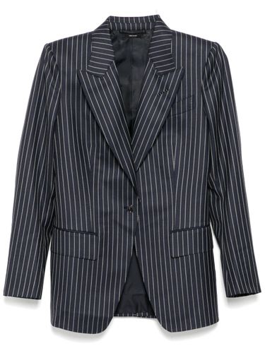 Wool Single-breasted Blazer Jacket - Tom Ford - Modalova