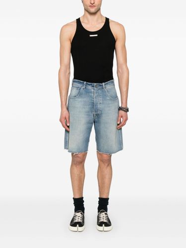 Logo Cotton Blend Tank Top - Maison Margiela - Modalova