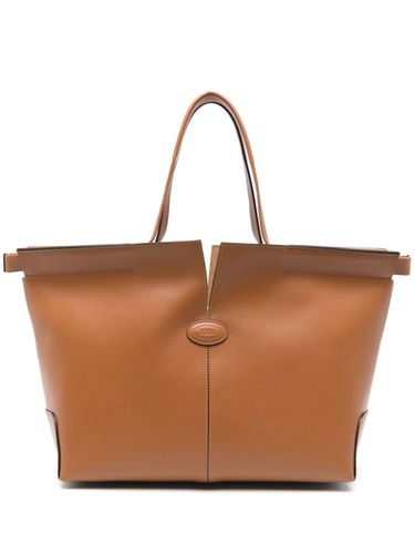 Di Bag Folio Small Leather Tote Bag - Tod's - Modalova