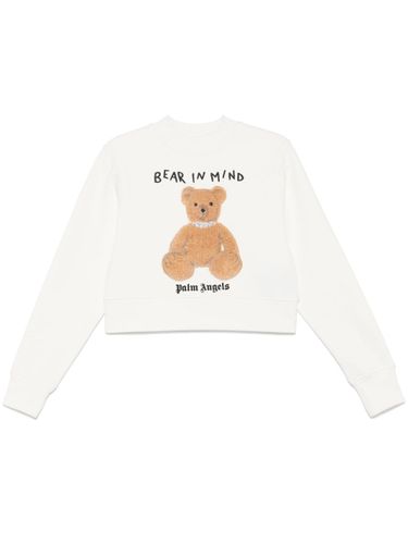 Bear In Mind Cotton Sweatshirt - Palm Angels - Modalova