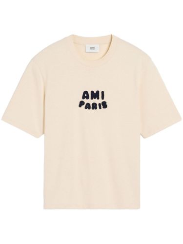 AMI PARIS - Logo Cotton T-shirt - Ami Paris - Modalova