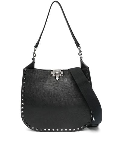 Rockstud Leather Hobo Bag - Valentino Garavani - Modalova