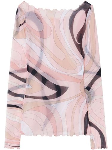 PUCCI - Printed Tulle T-shirt - Pucci - Modalova