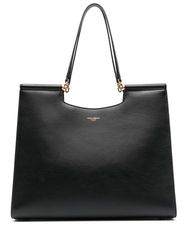 Sicily Large Leather Tote Bag - Dolce & Gabbana - Modalova