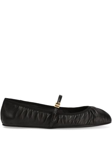 Leather Ballet Flats - Dolce & Gabbana - Modalova