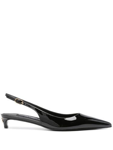 Patent Leather Slingback Pumps - Dolce & Gabbana - Modalova