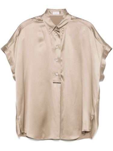 BRUNELLO CUCINELLI - Silk Shirt - Brunello Cucinelli - Modalova