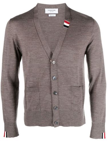 THOM BROWNE - Wool Cardigan - Thom Browne - Modalova