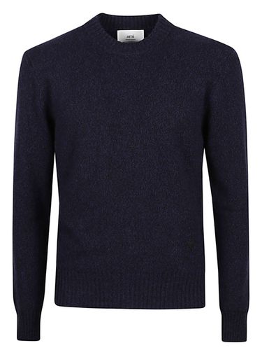 AMI PARIS - Wool Sweater With Logo - Ami Paris - Modalova