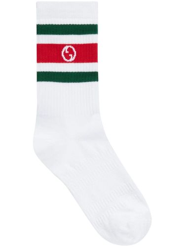 GUCCI - Cotton Socks With Gg Cross - Gucci - Modalova