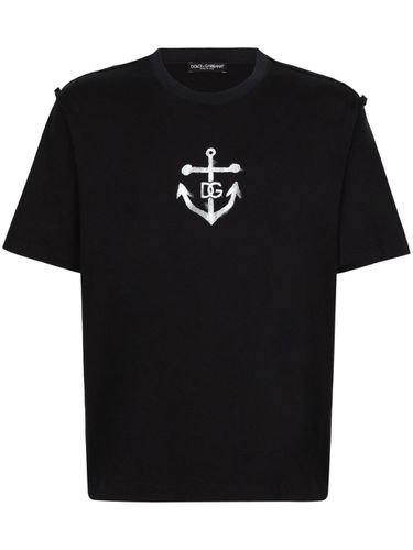 T-shirt With Logo Print - Dolce & Gabbana - Modalova