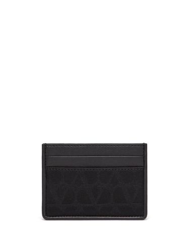 Leather Card Holder - Valentino Garavani - Modalova