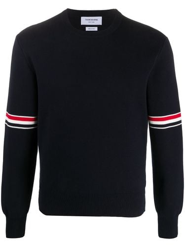 Cotton Sweater With Logo - Thom Browne - Modalova