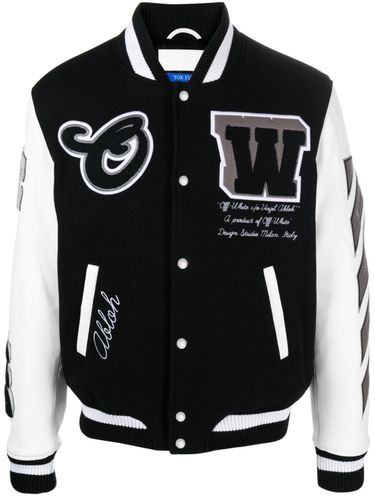 OFF-WHITE - Lea Varsity Jacket - Off-White - Modalova