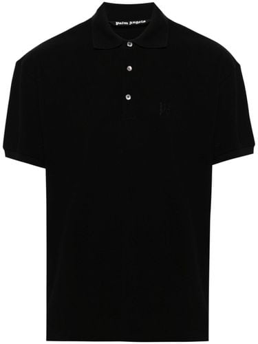 Short-sleeved Polo Shirt - Palm Angels - Modalova