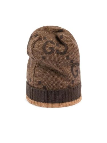 GUCCI - Cashmere Hat With Gg - Gucci - Modalova