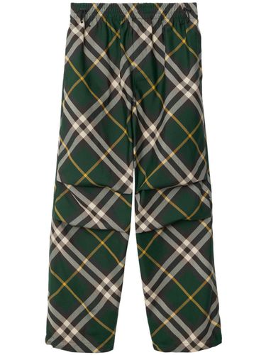 Trousers With Check Pattern - Burberry - Modalova
