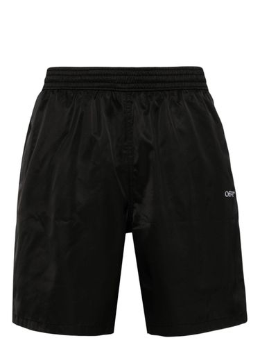 OFF-WHITE - Swim Shorts With Logo - Off-White - Modalova