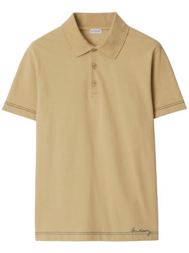 BURBERRY - Polo Shirt With Logo - Burberry - Modalova