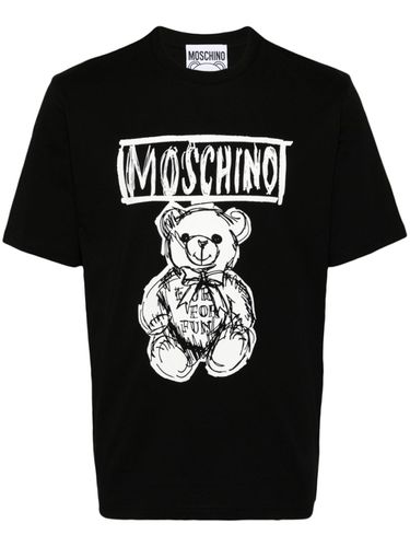 MOSCHINO - Cotton T-shirt With Logo - Moschino - Modalova