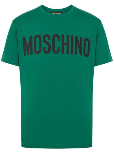 MOSCHINO - Cotton T-shirt With Logo - Moschino - Modalova